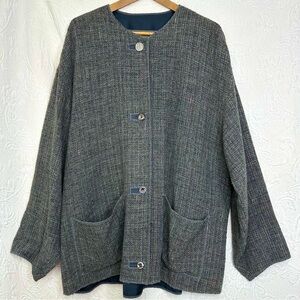 Diana Jahns Hand Woven Artist Made Unstructured Tweed Blazer